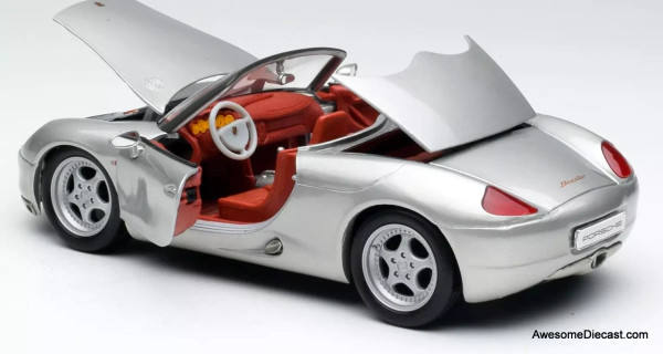 Porsche Boxster Convertible, Grey 1:18 Diecast Model Car by Maisto