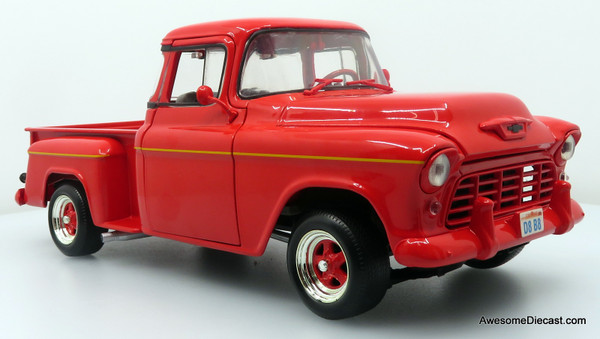 1955 Chevy Truck Street Machine, Red 1:18 Diecast Model Car by ERTL