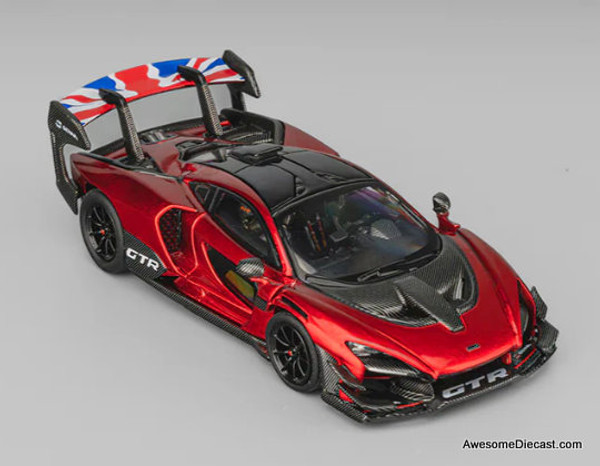 McLaren Senna GTR, Metallic Red 1:64 Diecast Model Car by CM Model