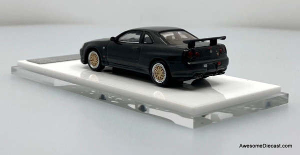 Nissan Skyline GT-R R34, Carbon Fiber 1:64 Diecast Model Car