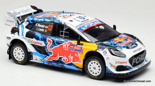 2024 Ford Puma Rally 1 #13 Chile Rally 1:18 Diecast Model Car by IXO