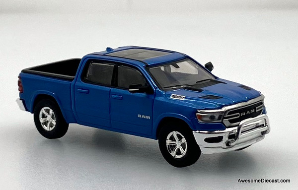 2018 Dodge Ram Pick-Up "Lone Star", Metallic Blue 1:87 ABS Plastic Model Truck by PCX87