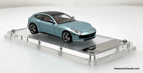 Ferrari GTC4 Lusso, Ice Blue 1:64 Diecast Model Car by Phantom Knight