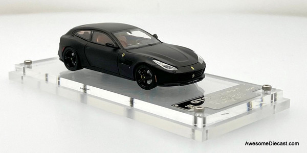 Ferrari GTC4 Lusso, Matte Black 1:64 Diecast Model Car by Phantom Knight