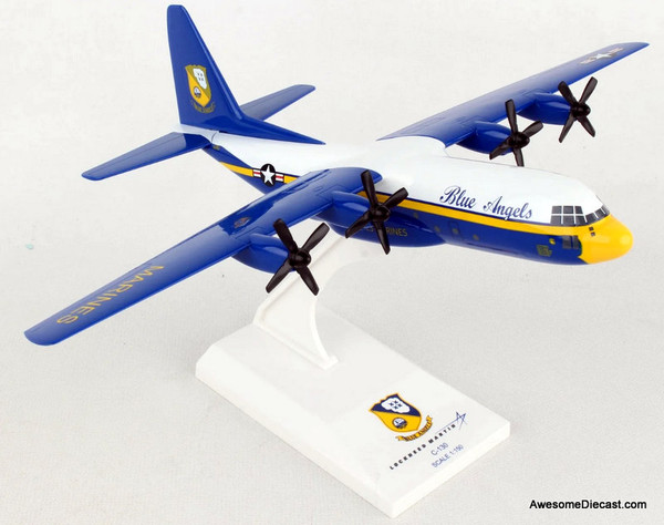 Lockheed C-130 Hercules USMC Blue Angels 1:150 ABS Plastic Model Plane by Sky Marks