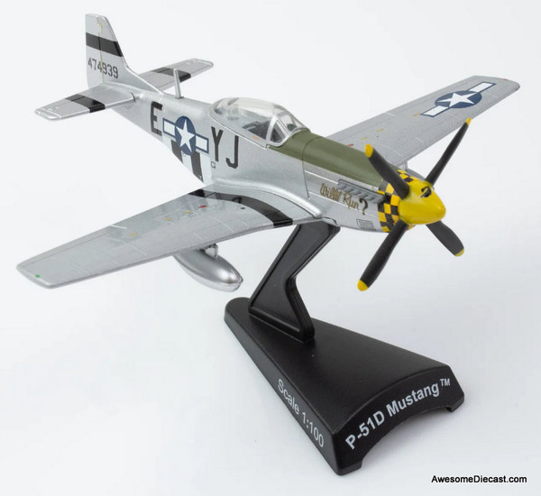 P-51D Mustang "Willit Run?" 1:100 Diecast Model Plane by Postage Stamp