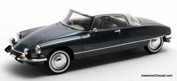 Citroen DS21 Grand Palais Coupe, Blue Metallic 1:43 Resin Cast Model Car by Matrix