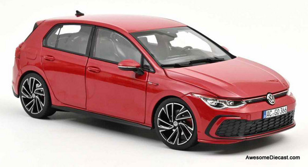 2020 Volkswagen Golf GTi, Tornado Red 1:18 Diecast Model Car by Norev