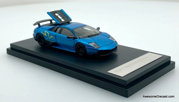 Lamborghini Murcielago LP670-4, Nila Blue 1:64 Diecast Model Car