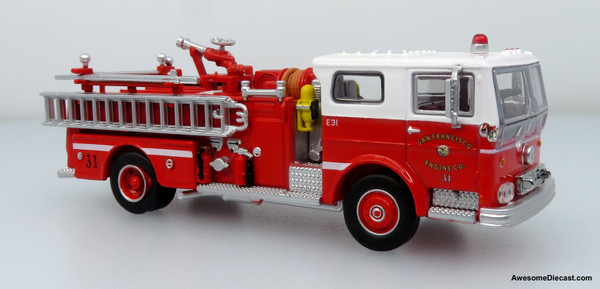 1974 Ward LaFrance Fire Engine: San Francisco Fire Department – Engine 31 1:87 (HO) Diecast Model Fire Truck by Iconic Replicas
