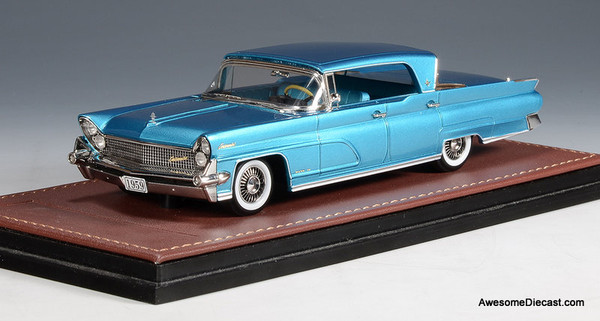 1959 Lincoln Continental Mark IV Sedan, Peacock Green Metallic 1:43 Resin Cast Model Car by GLM