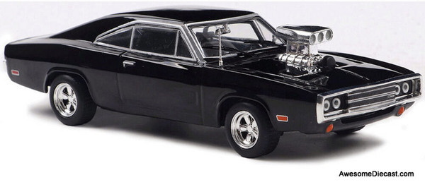 1970 Dodge Charger w/Blown Engine, Black 1:43 Diecast Model Car by IXO