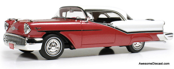 1957 Oldsmobile Starfire w/Continental Kit, Royal Glow & Alcan White 1:43 Resin Car Model Car by Goldvarg Collection