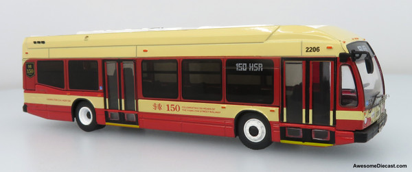 Nova Bus LFS HEV Transit Bus: Hamilton — 150th Anniversary 1:87 (HO) Diecast Model Bus by Iconic Replicas