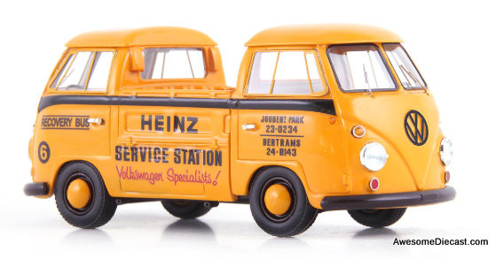 Volkswagen T1 Double Cab Recovery Bus, Yellow: Heinz Service