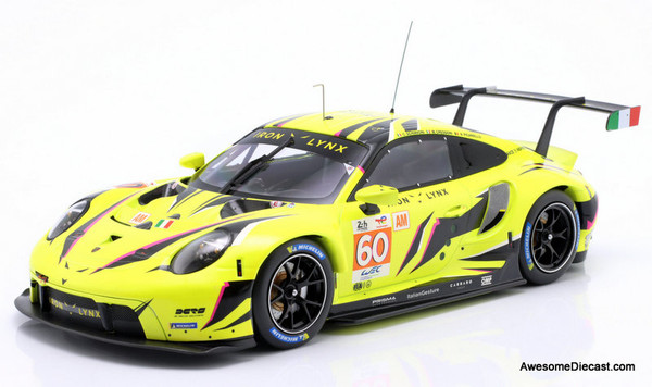 2023 Porsche 911 RSR #60 24h Le Mans, Iron Lynx 1:18 Diecast Model Car by IXO