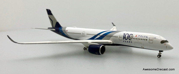 Airbus A350-900: Delta Airlines (Reg # N527DN) 100th Anniversary Livery 1:200 Diecast Model Plane by Gemini 200