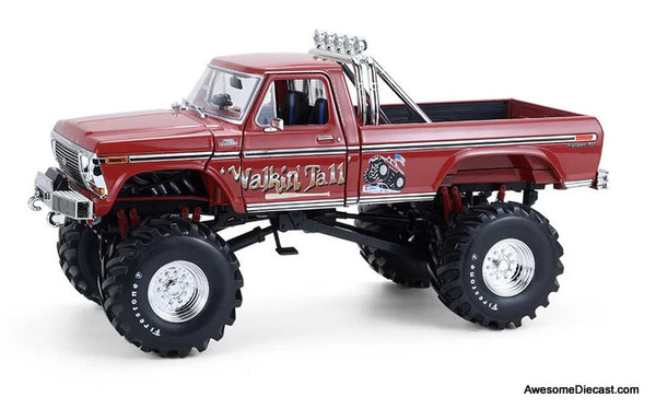 1979 Ford F-250 Monster Truck w/66-Inch Tires: Walking Tall, Kings Of Crunch 1:18 Diecast Model Truck by Greenlight