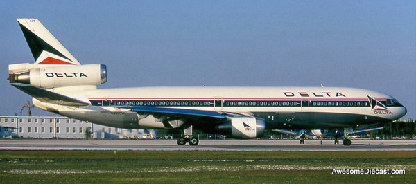 McDonnell Douglas DC-10-10: Delta Airlines (Reg #N605DA) 1:200