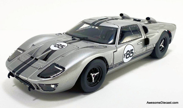 1966 Ford GT40 MKII F85, Silver 1:18 Diecast Model Car by Acme