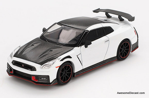 2024 Nissan GT-R Nismo, Brilliant White Pearl 1:64 Diecast Model Car by ...
