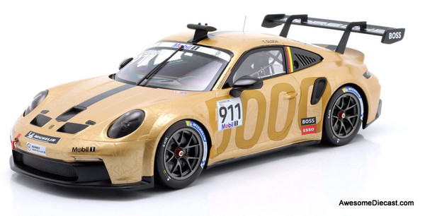 Porsche 911 GT3 Cup #911 Porsche Supercup Hungaroring 2023 1:18 Diecast Model Car by IXO