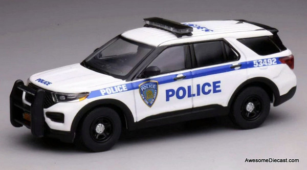 Ford Police Interceptor Utility Vehicle: NY NJ Port Authority Police 1:64 Diecast Model Car by 596 Model