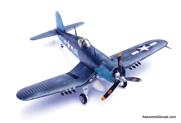 F4U Corsair "Lucybelle," 28-Victory Ace Maj. Gregory "Pappy" Boyington, CO of VMF-214 "Black Sheep," Vella Lavella (Solomon Islands), November 1943 1:72 Diecast Model Plane by Legion Models
