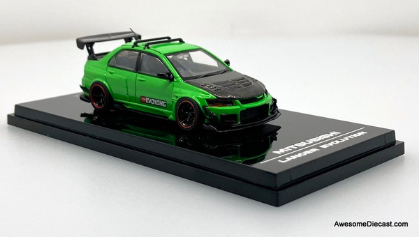 Mitsubishi Lancer Evolution IX, Parrot Green 1:64 Diecast Model Car by IHCM