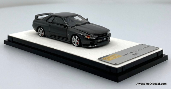 Nissan GTR R-32, Metallic Gray 1:64 Diecast Model Car by PGM