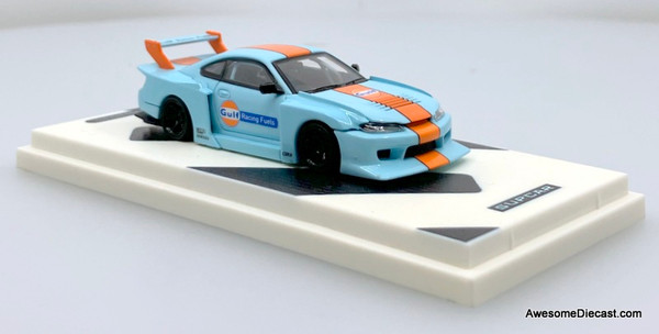 Nissan Silvia S15: Gulf Livery 1:64 Diecast Model Car by Supcar