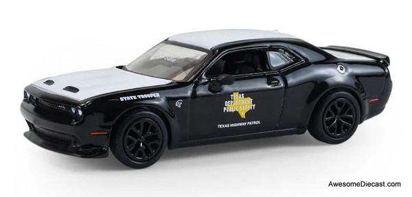 2020 Dodge Challenger SRT Hellcat, Texas Department Of Public Safety (State Trooper) 1:64 Diecast Model Car by Greenlight