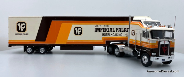 Kenworth K100 Aerodyne w/Kentucky Moving Trailer: Imperial Palace Hotel 1:43 Diecast/ABS Plastic Model Truck by Altaya