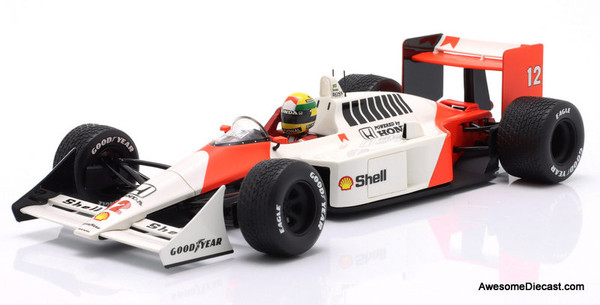 McLaren MP4/4 Formula 1 Race Car #12 1:18 Diecast Model Car by Werk83