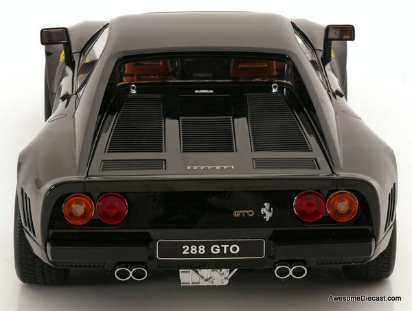 1984 Ferrari 288 GTO, Black 1:12 Diecast Model Car by KK Scale