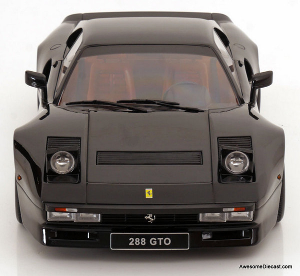 1984 Ferrari 288 GTO, Black 1:12 Diecast Model Car by KK Scale