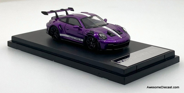 Porsche 911 GT3 RS (992), Metallic Purple 1:64 Diecast Model Car by TPC