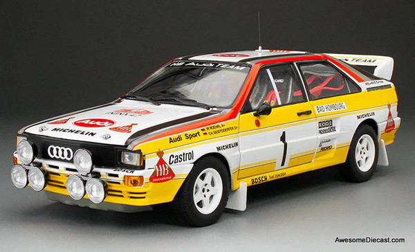 1984 Audi Quattro A2 WRC #1 1:18 Diecast Model Car by Sun Star