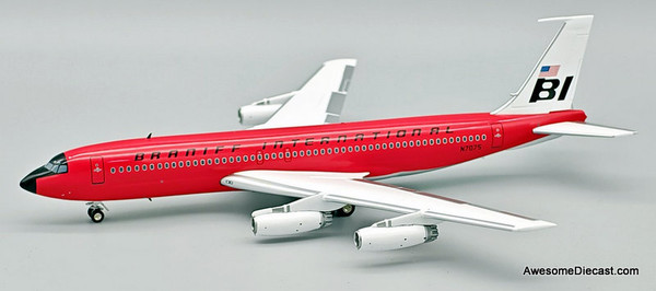 Boeing 720-027: Braniff International - Red (Reg #N7075) 1:200 Diecast Model Plane by Inflight 200