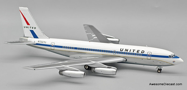 Boeing 720-022: United Airlines (Reg #N7227U), Polished 1:200 Diecast Model Plane by Inflight 200