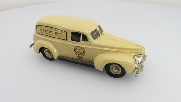 1940 Ford Sedan Delivery, Beige 1:43 White Metal Model Car by The Brooklin Collection