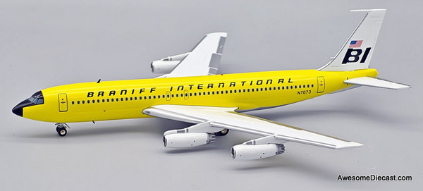 Boeing 707-227: Braniff International (Reg #N7073) - Lemon 1:200 Diecast Model Plane by Inflight 200