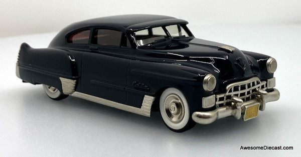 1948 Cadillac Dynamic Fast Back Coupe, Black 1:43 White Metal Model Car by The Brooklin Collection