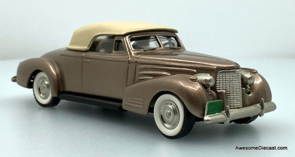 1940 Cadillac V16 Convertible Coupe, Metallic Bronze Pink Shade 1:43 White Metal Model Car by The Brooklin Collection