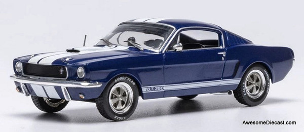1965 Shelby GT 350, Dark Blue/White Stripes 1:43 Diecast Model Car by IXO