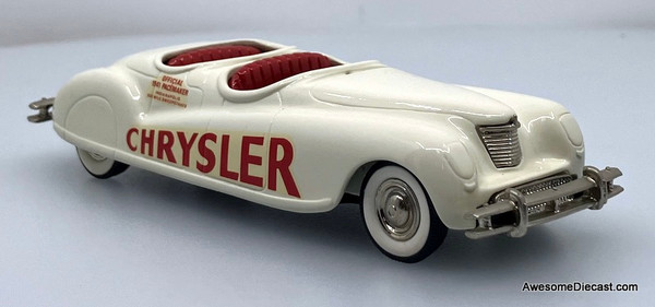 1941 Chrysler Newport, White: Indianapolis Pace Car 1:43 White Metal Model Car by The Brooklin Collection