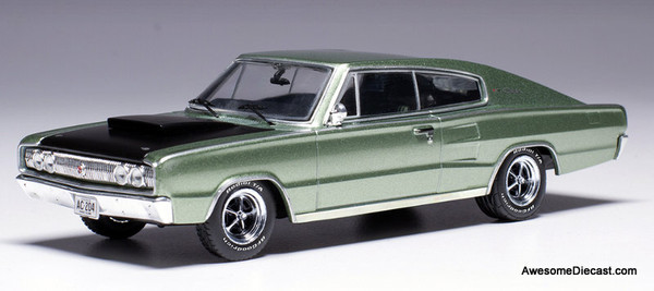 1967 Dodge Charger MK1, Metallic Green 1:43 Diecast Model Car by IXO