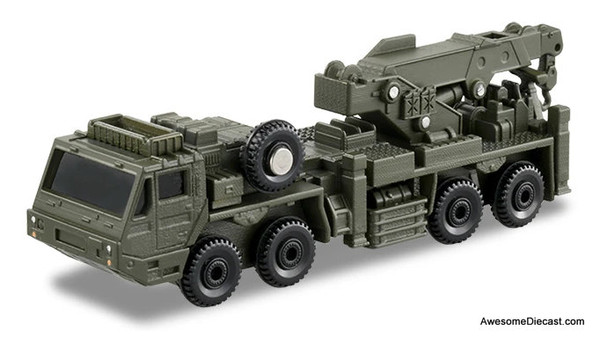 JGSDF Heavy Wheeled Recovery Vehicle, Green 1:89 Diecast Model Vehicle by Tomica