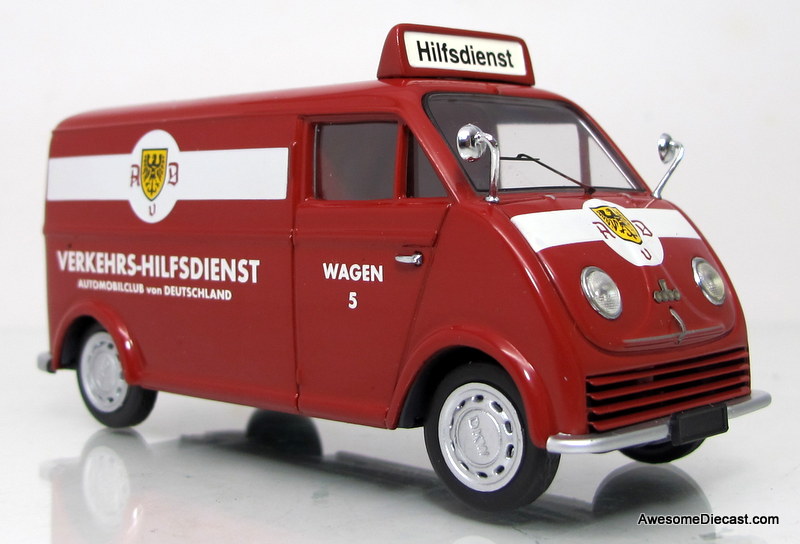 Schuco 1:43 DKW Rapid Transporter - AvD, Red