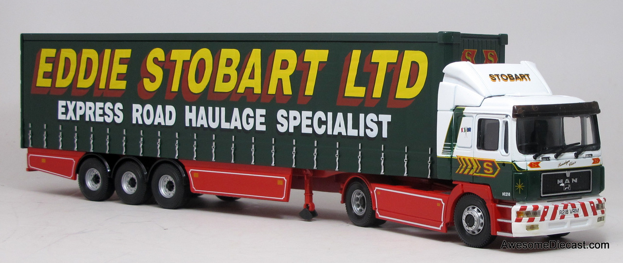 Corgi 1:50 M.A.N Curtainside Tractor Trailer - Eddie Stobart LTD 
